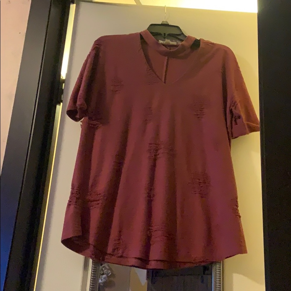 Distressed shirt
